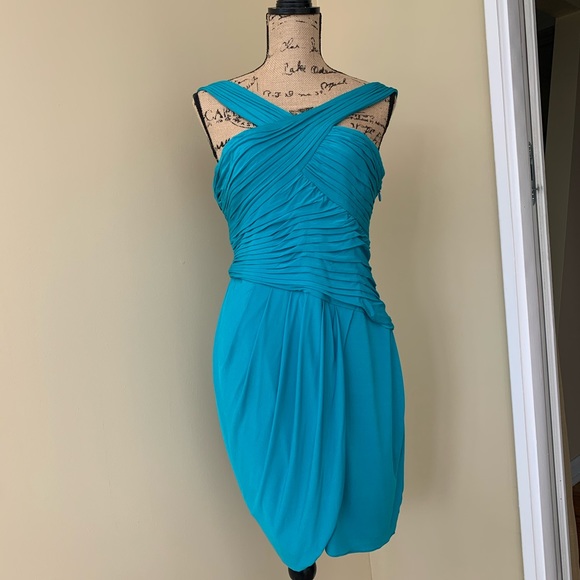bcbg teal dress